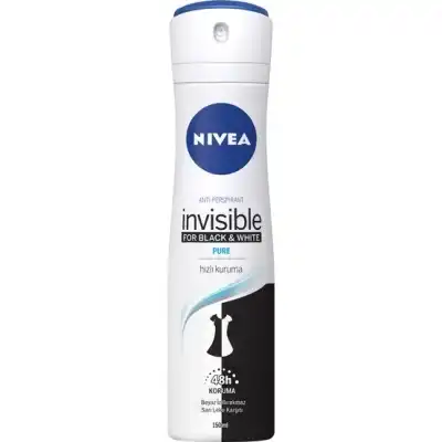 Nivea Invisible for Black  White Deodorant (Pure) 150 ml