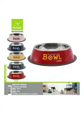 Nunbell Çelik Mama Kabi Renkli 34Cm