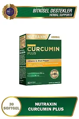 Nutraxin Curcumin Plus Vitamin D 50 mg 30 Kapsül