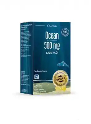 Ocean 500 mg Saf Balık Yağı 60 Kapsül