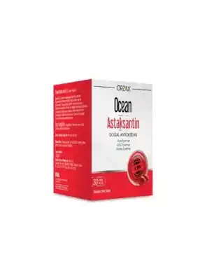 Ocean Astaksantin Doğal Antioksidan 30 Kapsül
