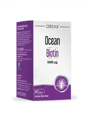 Ocean Biotin 5000mg 60 Kapsül Takviye Edici Gıda