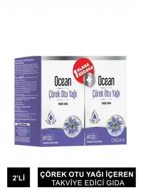 Ocean Çörek Otu Yağı 60 Kapsül 2li Set