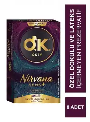 Okey Nirvana Sens+ Prezervatif 8 Adet