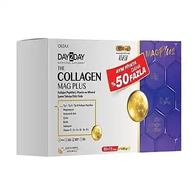 Orzax Day2Day Collagen Mag Plus 45 Saşe 12,85 gr
