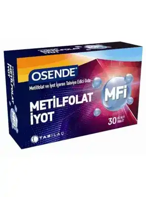 Osende MFi Metilfolat ve İyot 30 Dil Altı Tablet