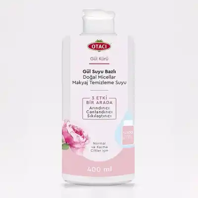 Otacı Gül Suyu Bazlı Doğal Micellar Makyaj Temizleme Suyu 400ml