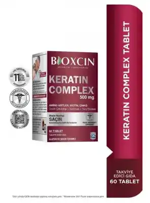 Outlet - Bioxcin Forte Keratin Complex Tablet Takviye Edici Gıda 60 Tablet