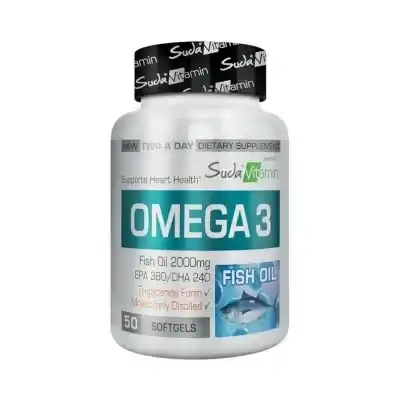 OUTLET - Suda Vitamin Omega 3 - Fish Oil 2000mg 50 Softgel Kapsül