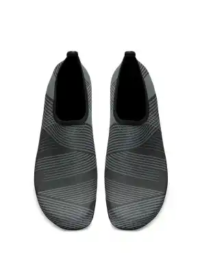 Peluche Erkek Deniz Ayakkabısı - Siyah Çizgi