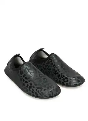 Peluche Kadın Deniz Ayakkabısı - Siyah Leopar