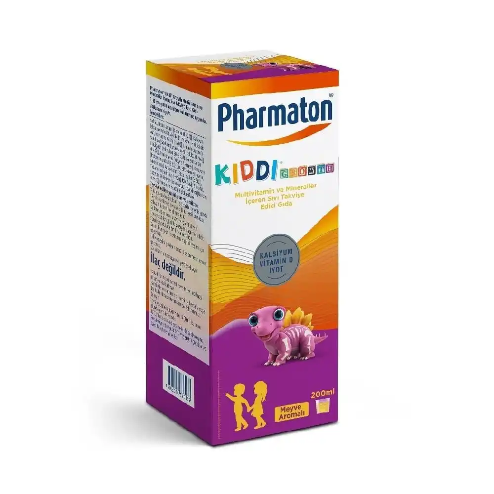 Pharmaton Kiddi Growth Meyve Aromalı Multivitamin Şurup 200 ml