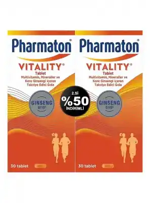 Pharmaton Vitality Multivitamin 2x30 Tablet - 2.si %50 İndirimli