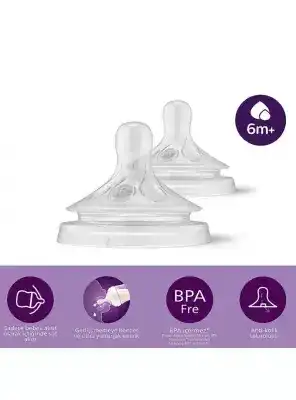 Philips Avent Natural Response Biberon Emziği 2li 6+ Ay No: 6 - SCY966/02-