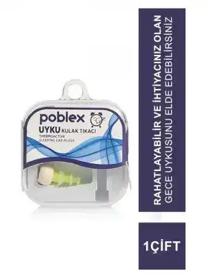 Poblex Uyku Kulak Tıkacı Thermoactive 1 Çift - Beden:S - Kutulu
