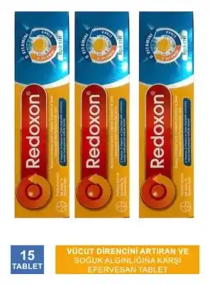 Redoxon 3lü Etkili 15 Efervesan Tablet 3 Paket