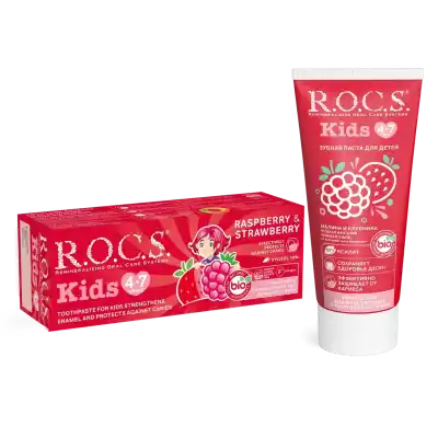 ROCS Kids Ahududu Ve Çilek 4-7 Yaş Diş Macunu 35 ml