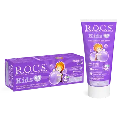 ROCS Kids Balon Sakızlı 4-7 Yaş Diş Macunu 35 ml