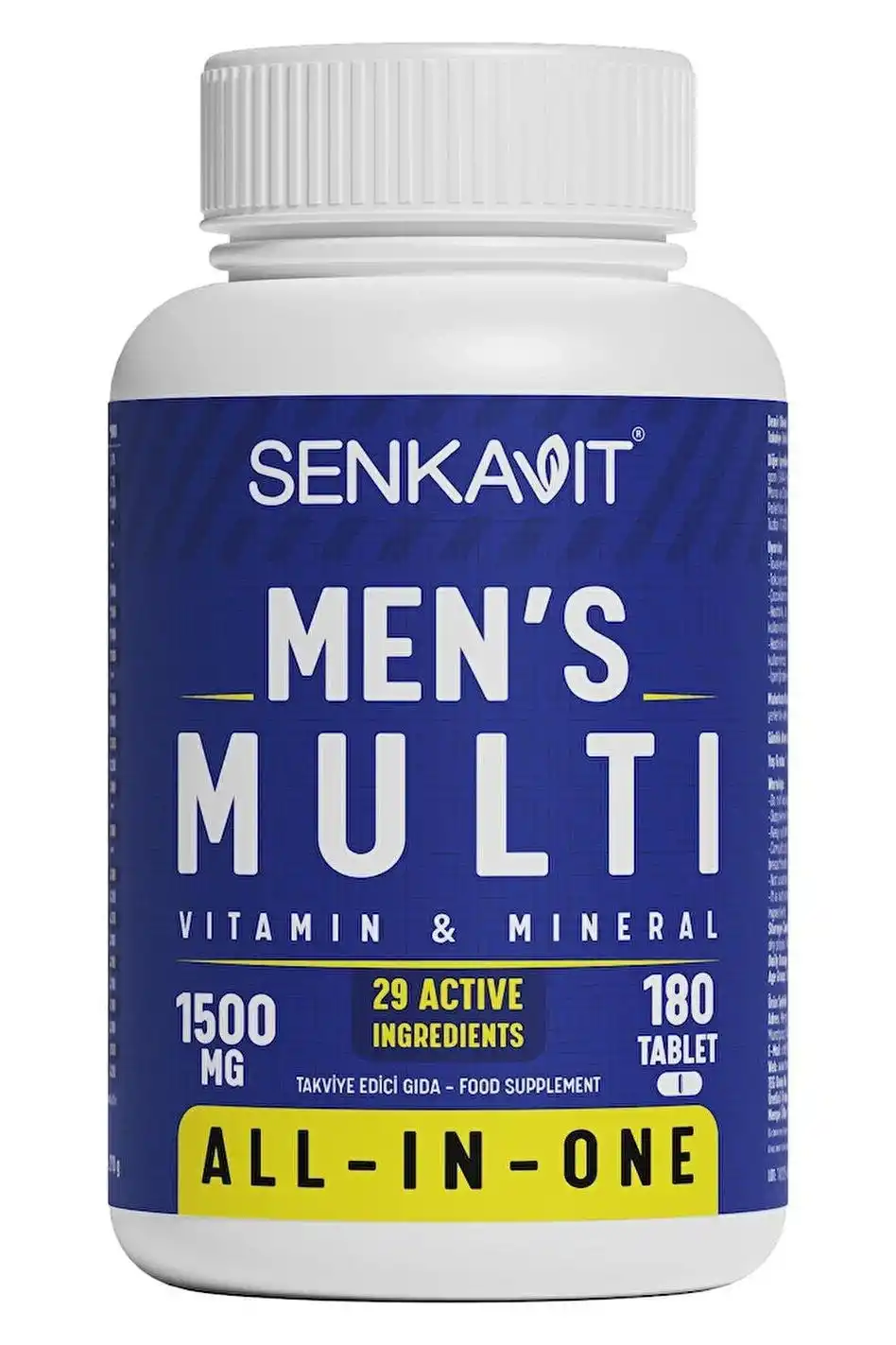 Senkavit Mens Multivitamin ve Multimineral Complex 180 Tablet
