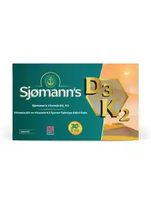 Sjomanns D3K2 30 Çiğnenebilir Jel Tablet