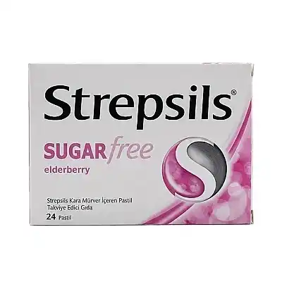 Strepsils Şekersiz Elderberry 24 Pastil