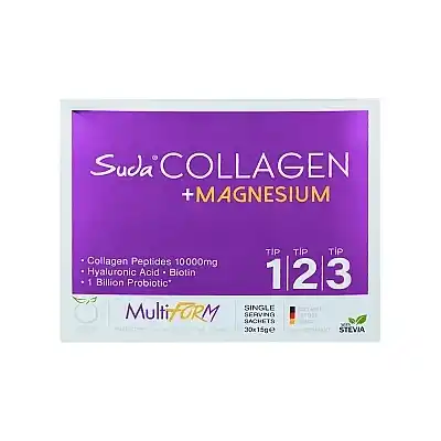 Suda Collagen Multiform+ Magnesium 30 x 15 gr - Portakal Aromalı