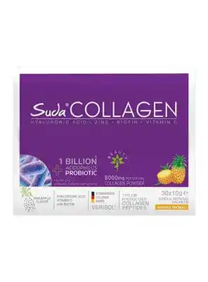 Suda Collagen + Probiotic Ananas Aromalı Pineapple Saşe 30x10 Gr