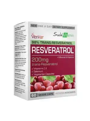 Suda Vitamin Resveratrol 200 mg 60 Vegi Kapsül