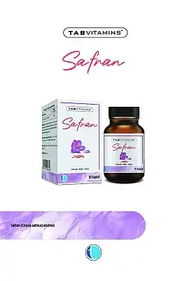 Tab Vitamins Saffran 50 mg 30 Kapsül
