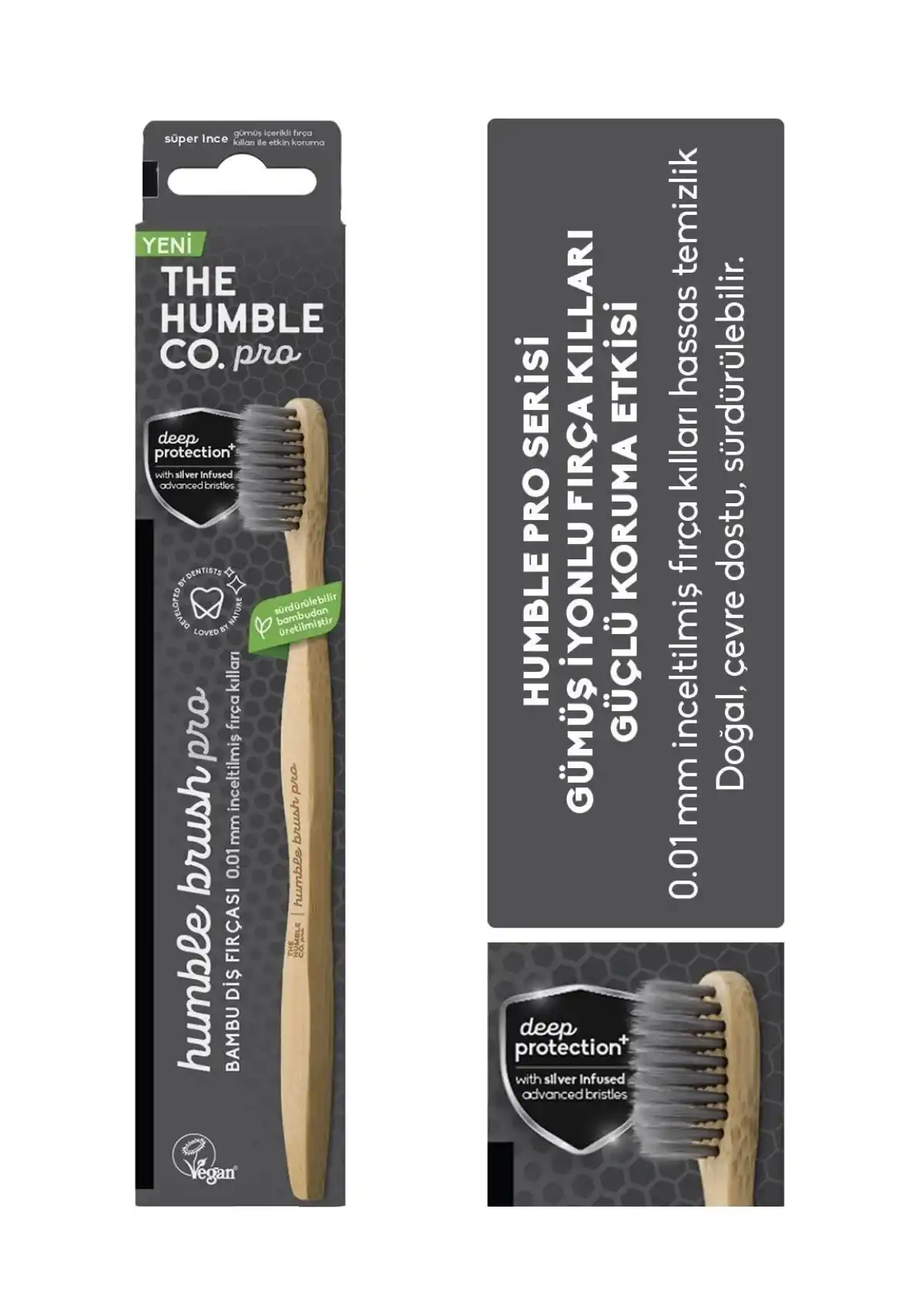 The Humble Co Hexatech Pro Yetişkin Fırça