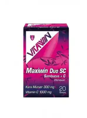 Vitawin Maxiwin Duo SC 300 mg Sambucus+C Efervesan 20 Saşe
