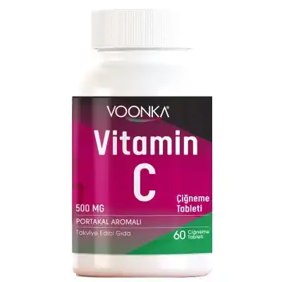 Voonka Vitamin C Çiğneme Tableti 500 Mg 60 Tablet
