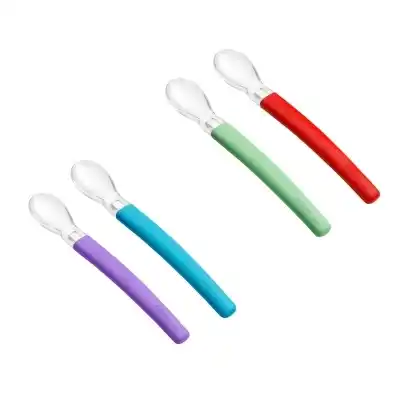 Wee Baby 122 Mama Kaşığı 2li - Yeşil  Turuncu