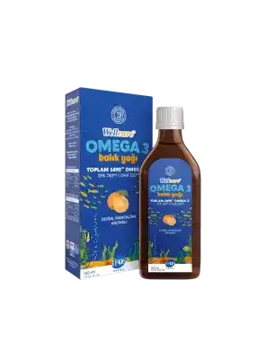 Wellcare Omega 3 Doğal Mandalina Aromalı Balık Yağı 150 ml