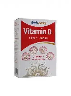 Wellcare Vitamin D3 600 IU 30 ml