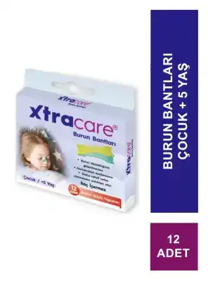 Xtracare Çocuk 5+ Burun Bantları 12 Adet