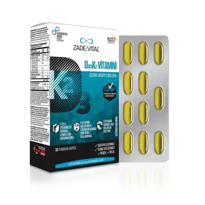Zade Vital D3 + K2 Vitamini 30 Kapsül