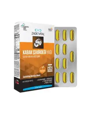 Zade Vital Kabak Çekirdeği Yağı 60 Kapsül