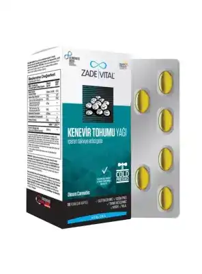 Zade Vital Kenevir Tohumu Yağı 30 Kapsül