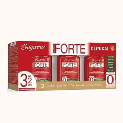 Zigavus Forte Saç Dökülmesine Karşı Şampuan - Yağlı Saçlar - 300 ml 3 Al 2 Öde