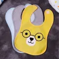 Bear Desenli 3lü Sıvı Geçirmez Bebek Mama Önlüğü 0-18 Ay - Sarı