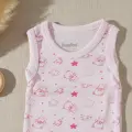 Bear Desenli Kolsuz % 100 Pamuk Kız Bebe Çıtçıtlı Body