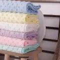 Biyeli Erkek Bebek Nohut Battaniye 80*80 Cm - Mavi