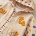 Cute Bear Nakışlı 3lü % 100 Pamuk Erkek Bebek Takımı