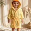 Ördek Figürlü 4 Parça Unisex Bornoz Seti 2-3 Yaş