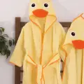 Ördek Figürlü 4 Parça Unisex Bornoz Seti 2-3 Yaş
