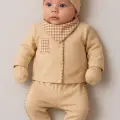Pötikareli % 100 Pamuk 10lu Erkek Bebek Hastane Çıkış Seti 0-3 Ay