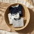 Premium %100 Pamuklu Panda Figürlü Bebek Tulum 3lü Set - Çene Korumalı Fermuarlı Yumuşak Doku