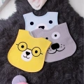 Bear Desenli 3lü Sıvı Geçirmez Bebek Mama Önlüğü 0-18 Ay - Sarı