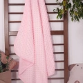Biyeli Kız Bebek Nohut Battaniye 80*80 Cm - Pembe